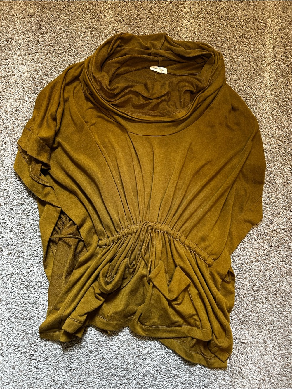 silence + noise Olive Mustard Knit Top